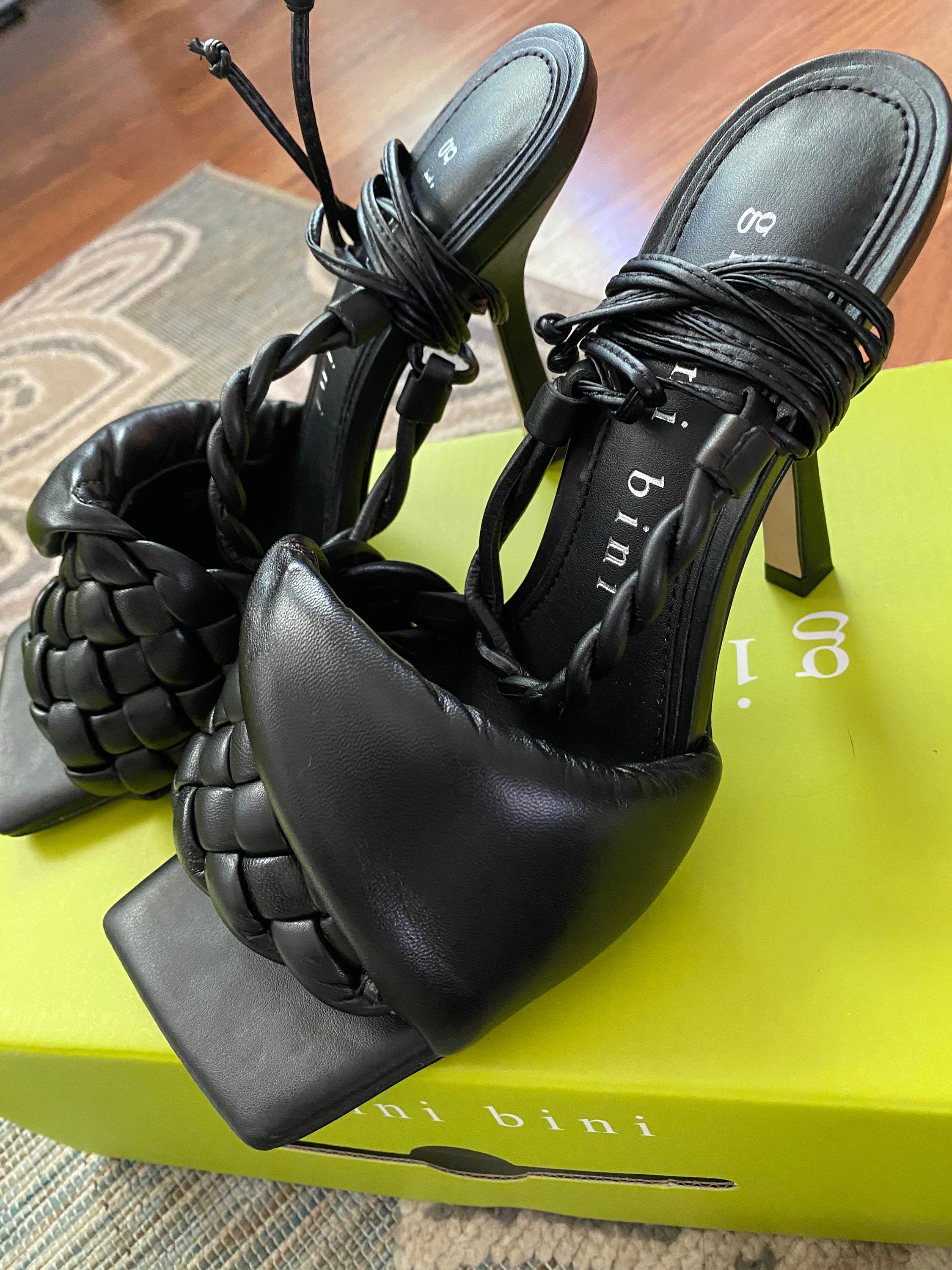 Black open toe discount
