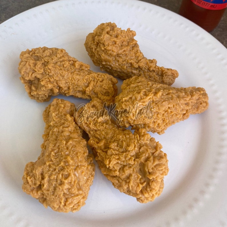 Fake Fried Chicken Prop Faux Food Plastic Pretend Food Display Etsy