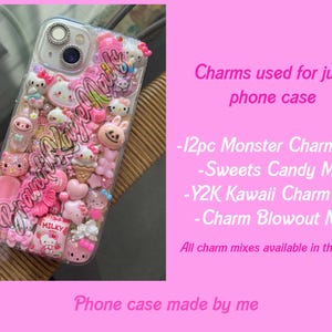 Y2K Kawaii Nail Charms: Hearts, Stars, Flowers - 10g Mix image 3