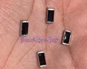 2 breloques pour ongles en alliage de téléphone portable Apple, petits breloques pour ongles de moins de 1 cm, iphone