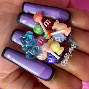 45pcs Lollipop Charms, Doll Charms, Lollipop Nail Charms, Nail Art