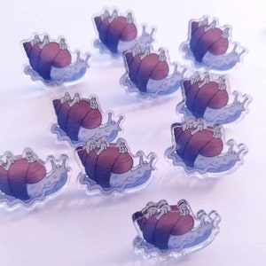 blue snail pin