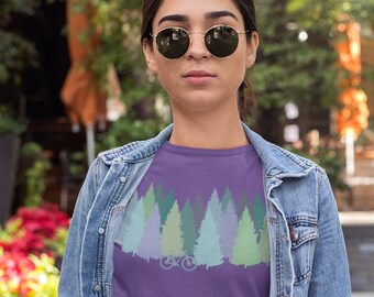 パインフォレスト マウンテンバイク Tシャツ レディース