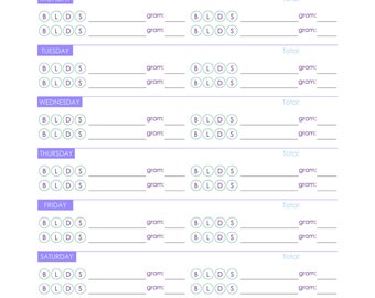 Weekly and Monthly Protein Tracker Sheets