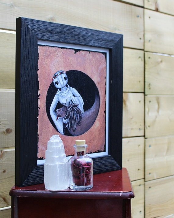 Strength Tarot Card Inspired Acrylic Painting Print Etsy