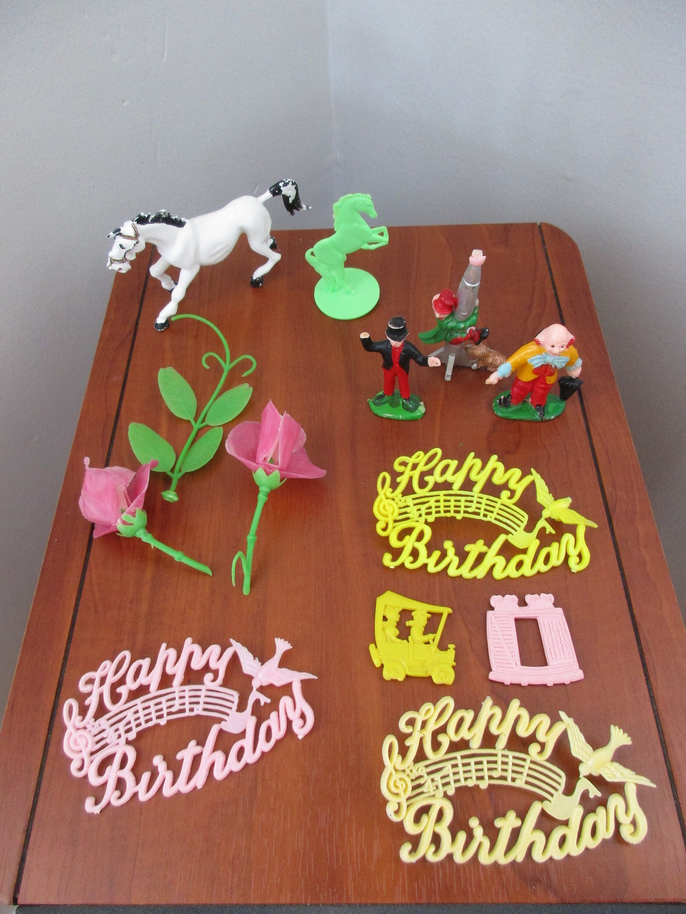Large Lot of Vintage Cake Toppers Decorating Tips Candles Etsy UK