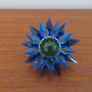 Lumières de Noël Illumibrite Matchless Star C-6 en double verre bleu VTG ou rose ou bleu clair.