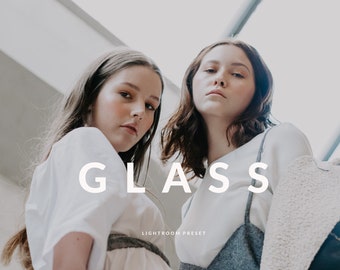 Glass Lightroom Mobile Preset / Clean and cool toned filter for fashion and lifestyle