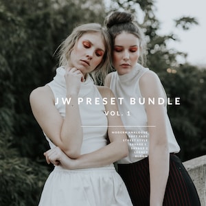 JW Preset Bundle Vol. 1 / Modern Analogue, Savage 1, Savage 2, Street Style, Bloom, Soft Fade Lightroom Desktop Presets image 1