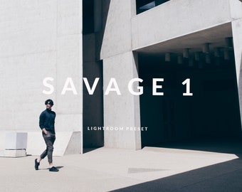 Savage 1 // S1  Lightroom and ACR Preset: An Edgy Modern Editorial and Street Photography Filter, natural light and studio preset
