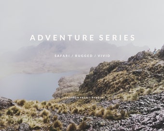 Adventure Series Mobile Lightroom Preset Bundle / for travel photography including Safari, Rugged, and Vivid Presets