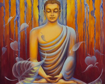 buddha painting etsy