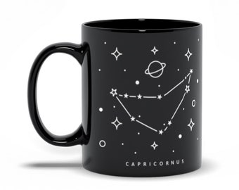 Capricorn Constellation Mug, Astrology Zodiac Gift