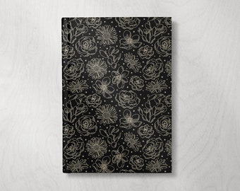 Celestial Flowers Hardcover Journal | Floral Journal | Botanical Notebook | Lined Notebook |  Lined pages