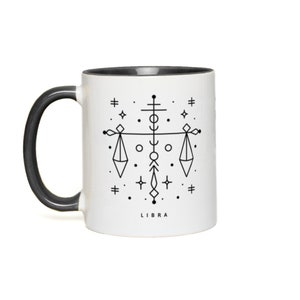 Libra Zodiac Mug, Astrological Sign Mug, Astrology Gift image 3
