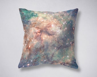 Tarantula Nebula Pillow Cover, Outer Space Cosmic Throw Pillow