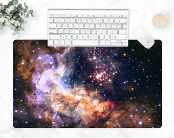 Galaxy Desk Mat, Outer Space Workspace Keyboard Pad