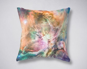 Galaxy Nebula Pillow Cover, Outer Space Decor