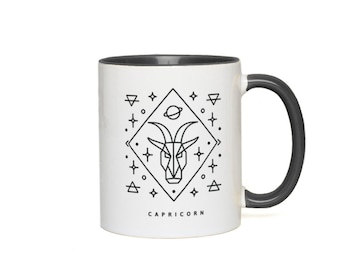 Capricorn Zodiac Mug, Astrological Sign Mug, Astrology Gift