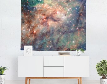 Tarantula Nebula Wall Tapestry, Galaxy Stars Sky Art