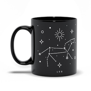 Leo Constellation Mug, Astrological Sign Mug, Leo Gift, Astrology Gift