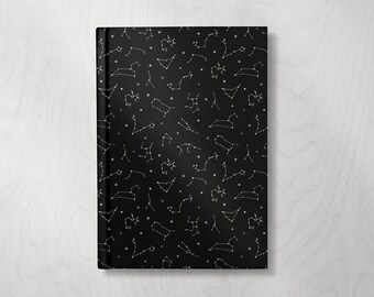 Zodiac Constellation Hardcover Journal | Lined Notebook