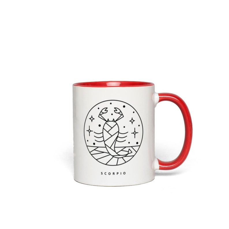 Scorpio Zodiac Mug, Astrological Sign Mug, Astrology Gift image 9