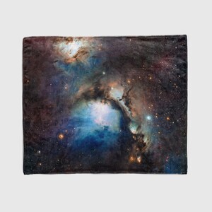 Nevel gooien deken, outer space decor, home decor, reflectie nevel in Orion
