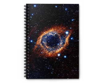 Helix Nebula Spiral Notebook, Space Aesthetic To Do List Ruled Line A5 Notebook Journal for Writers, Unique NASA Gifts