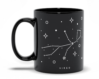 Virgo Constellation Mug, Astrological Sign Mug, Virgo Gift, Astrology Gift