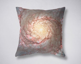Whirlpool Galaxy Pillow Cover, Cosmic Nebula Design