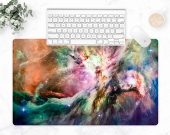 Galaxy Space, Extra Large Desk Mat, Galaxy Workspace, Outer Space, Galaxy Desk, Tech Accessories, Gaming Desk Pad, Multi-Size
