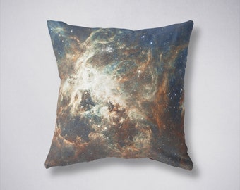 Galaxy Pillow Cover, Space Cushion Cover, Space Pillow, Dorm Room Pillow, Dorm Pillow Cover, Galaxy Decor