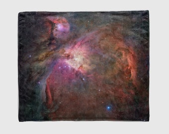 Nebula Throw Blanket, Outer Space Decor, Home Decor, Orion Nebula