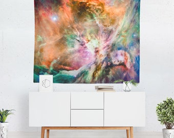 Orion Nebula, Wall Tapestry, Space Tapestry, Wall Hanging, Galaxy Nebula Stars, Space Wall Art, Large Photo Wall Art, Home Decor