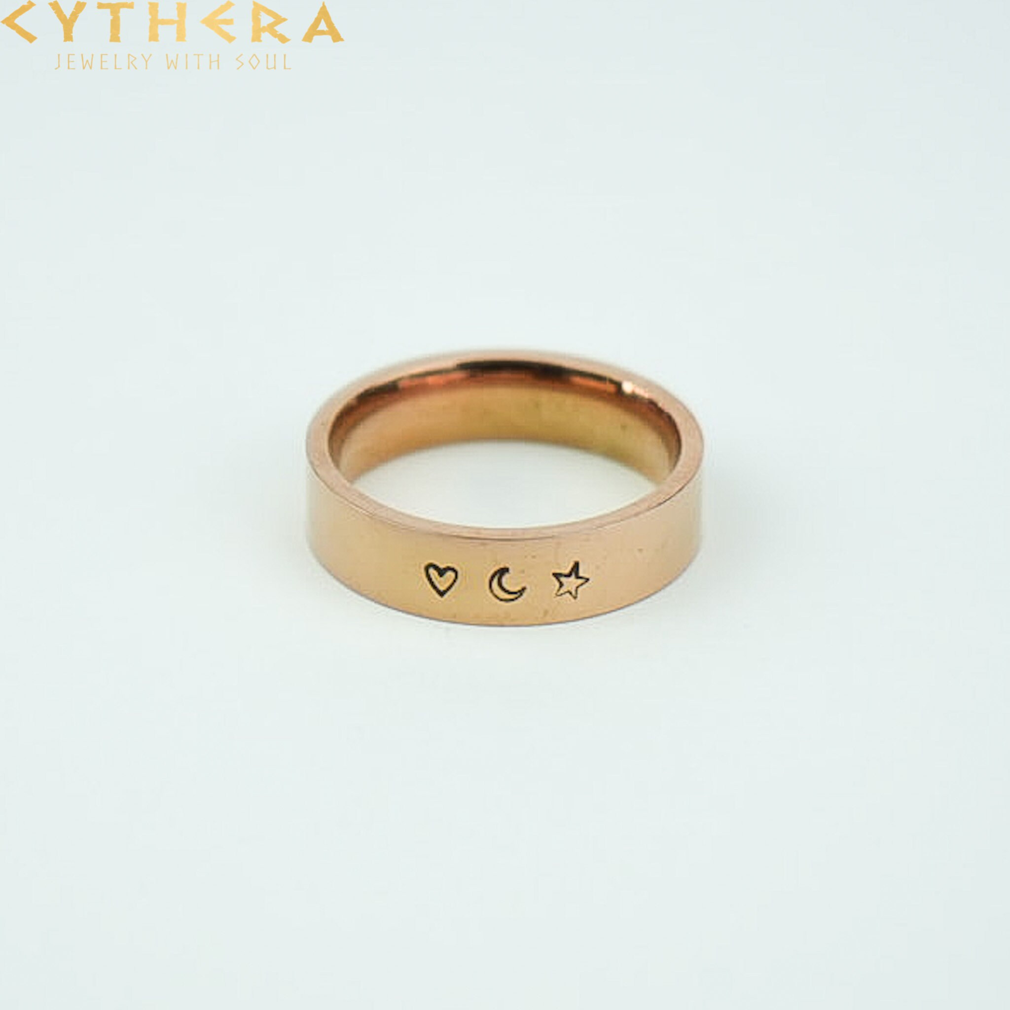 Stackable Name Ring / Handstamped Rings / Personalized Stainless Steel ...