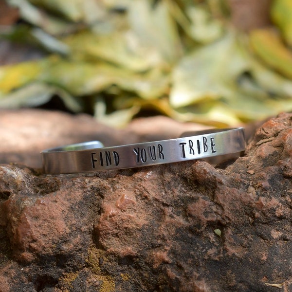 Hand stamped bracelet / personalized bracelet / custom bracelet / cuff bracelets / gift for her / gift for him / metal bracelet / customized