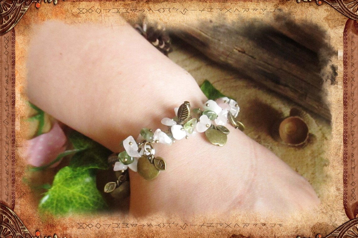 Bracelet Fantaisie Vintage Style Bohème Ethnique - Matière Nacre Et Métal - Occasion - Bijou Liberté
