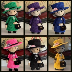 Crochet Queen Elizabeth II, Her Majesty The Queen, British Queen, In Memory of the Beloved Queen, Amigurumi Doll, Iconic Woman, Keepsake
