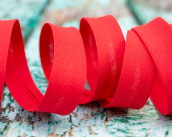 18mm Breite kariert wei/ß Emily/&Joes fabrics B/änder Schr/ägband Vichy rot 1m pro St/ück