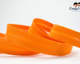 Bias tape orange, 20mm, 1,09 yards per piece
