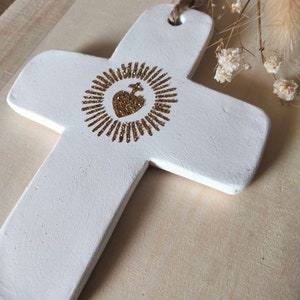 Handgefertigtes christliches Ex-Voto-Kreuz