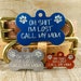 Custom Dog Pet Tags,  Funny Tag,  Oh Shit I'm Lost with Paws, Charm Custom ID Tag Free Double Sided Diamond Engraved Name 