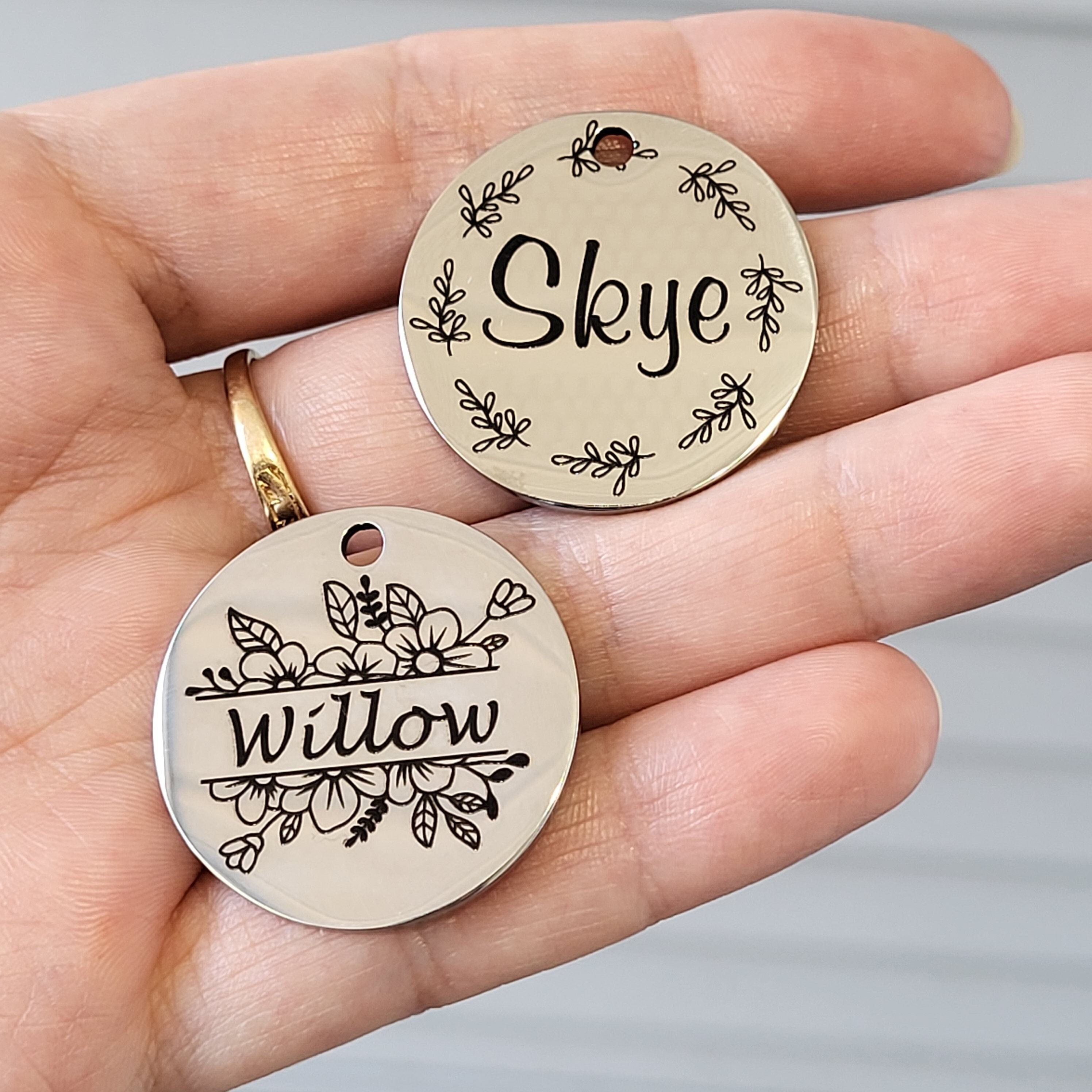 Dog Tag Dog Collar Tag Personalized Tag Custom Collar Tag ID Tag Dog ID Tag Dog Name Tag Engraved Pet Tag Name Tag