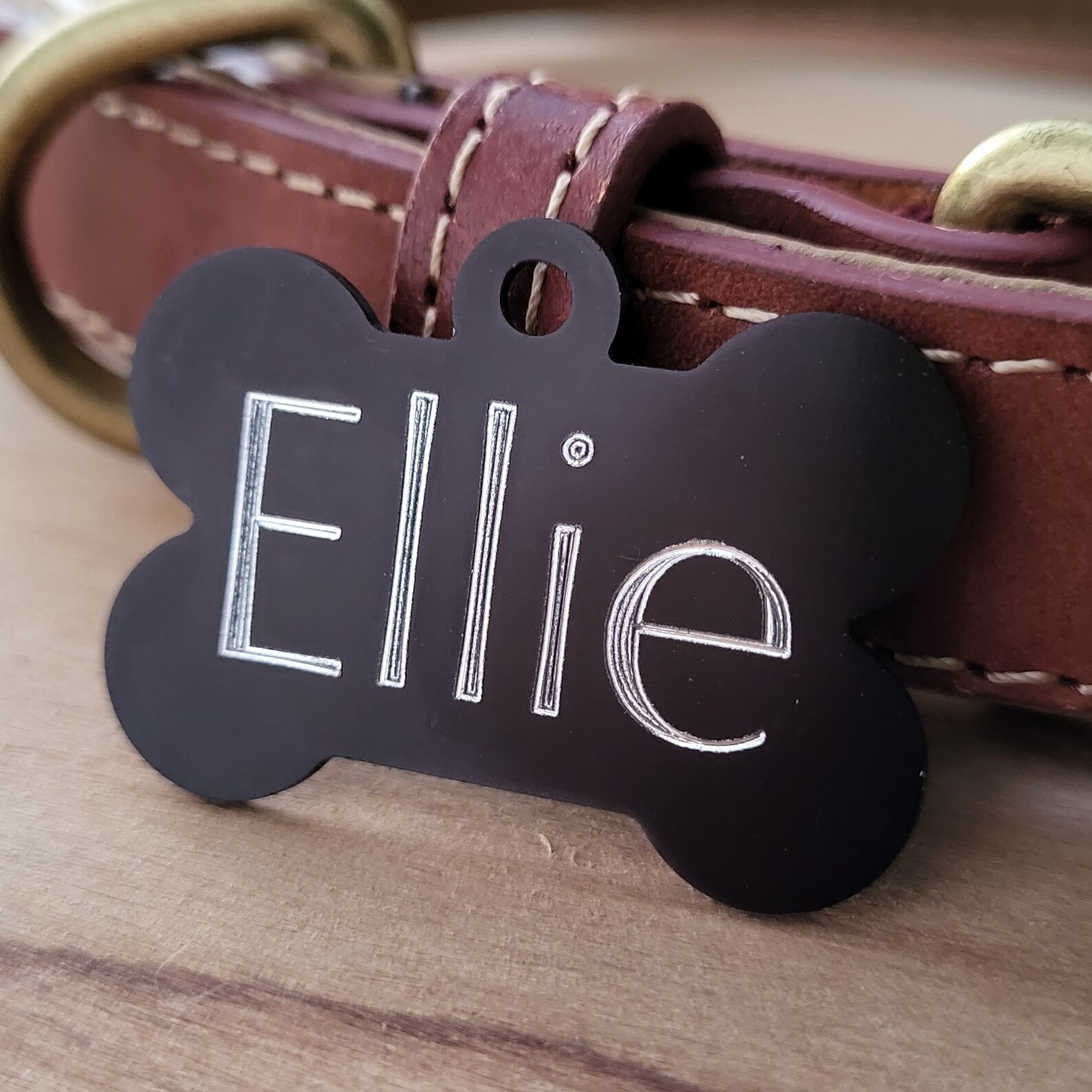 Pet Tag Dog Bone Cat Pet Tags Charm Tag Custom ID Free Deep Etsy Canada