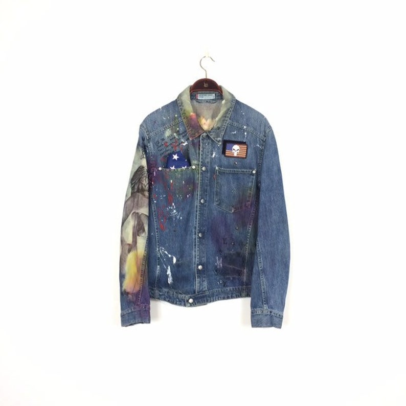 kanye west painted jeans