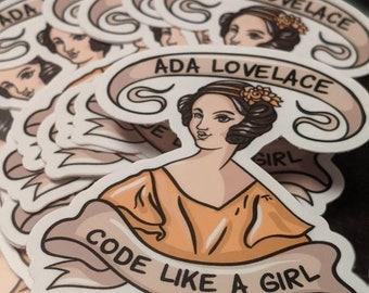 Ada Lovelace sticker Women in tech | Female software engineer sticker