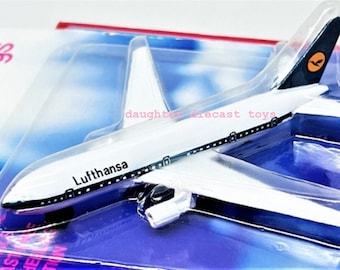 Vintage LUFTHANSA 767 Diecast Metal Airplane Pristine Condition/Factory-Sealed-Sky Wings Toy-Perfect Gift for Commercial Aviation Buffs!