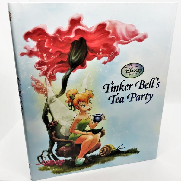 Disney TINKER BELL'S Tea PARTY Hardcover Book -New Condition-First Edition-Case Fresh- Etsy Best price! Perfect gift for Tink / Fairy Fans!