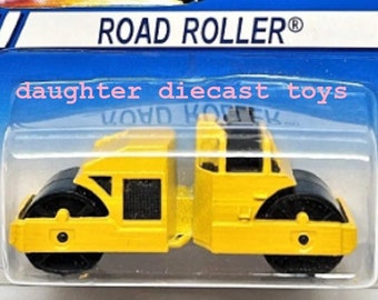 Vintage Hot Wheels '69 ROAD ROLLER on Rare International Card! Diecast Metal Model from Toy Store/Mint Condition-Perfect gift for Collectors